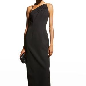 Aidan Mattox Chain Strap Column Dress